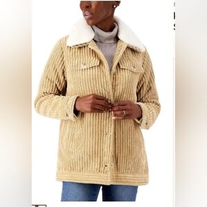Koolaburra by UGG Corduroy Jacket w/ Removable Fur Collar 1X